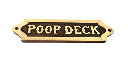 Poop Deck Wall Plaque 200mm