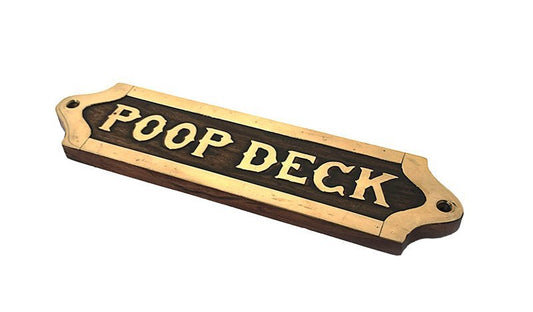 Poop Deck Wall Plaque 200mm