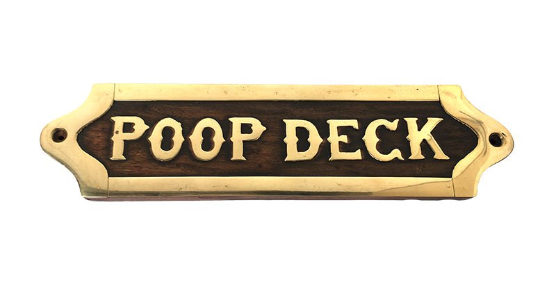 Poop Deck Wall Plaque 200mm