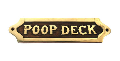 Poop Deck Wall Plaque 200mm