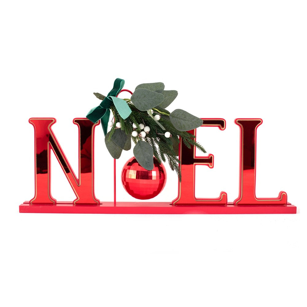 58.5X6X26CM NOEL MIRROR STAND UP SIGN