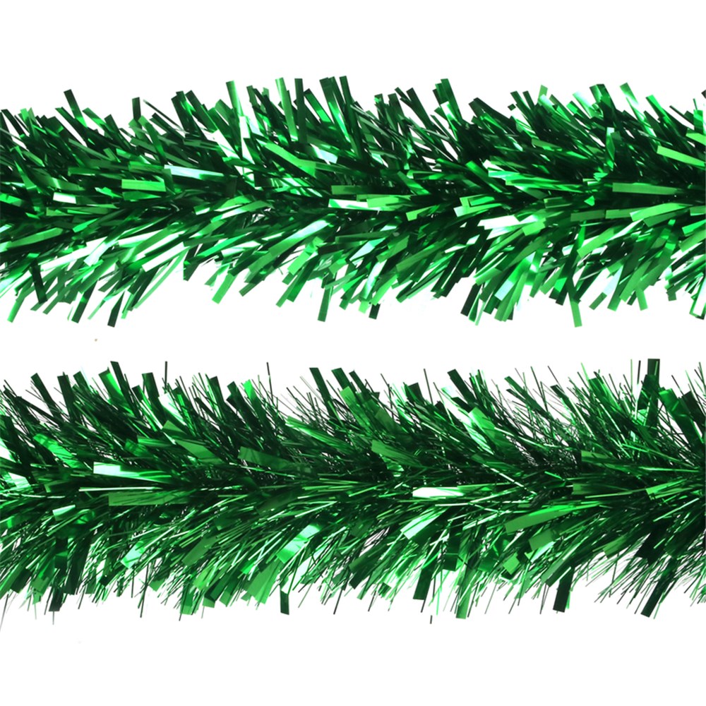 GREEN 2M 6PLY 20CM THICK TINSEL