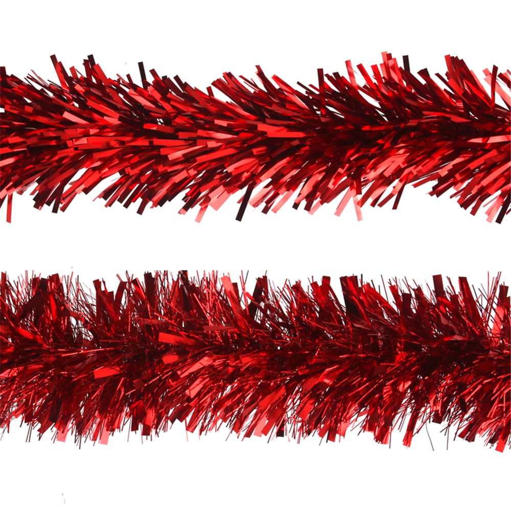 RED 2M 6PLY 20CM THICK TINSEL
