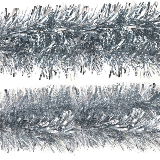 SILVER 2M 6PLY 20CM THICK TINSEL