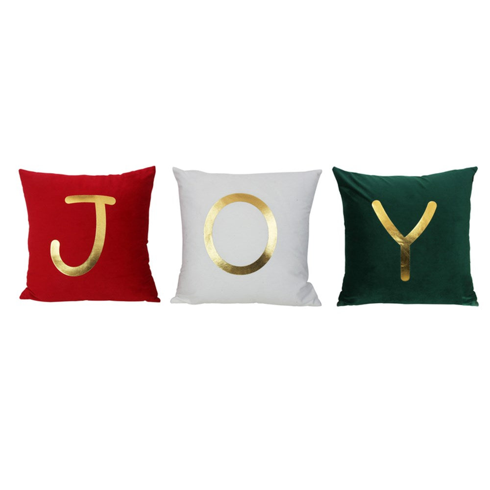3A VELVET CUSHIONS RED(J) IVORY (O) GREEN (Y) 30X30CM
