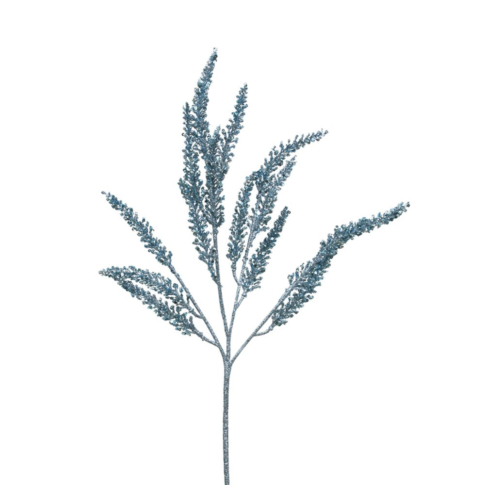 65CM ARCTIC BLUE GLITTER STEM