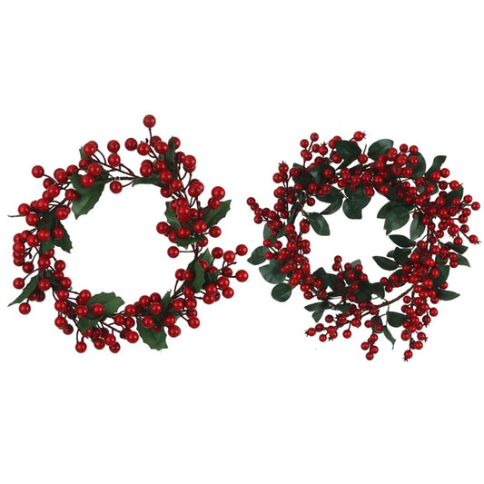 2A 40CM BERRY WREATHS