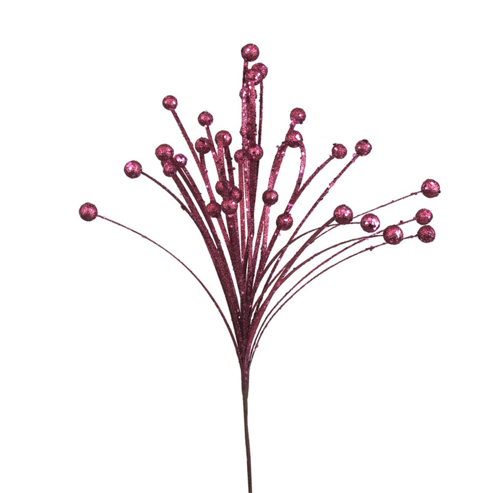 41 CM ROSE PINK GLITTER BALL SPRAY