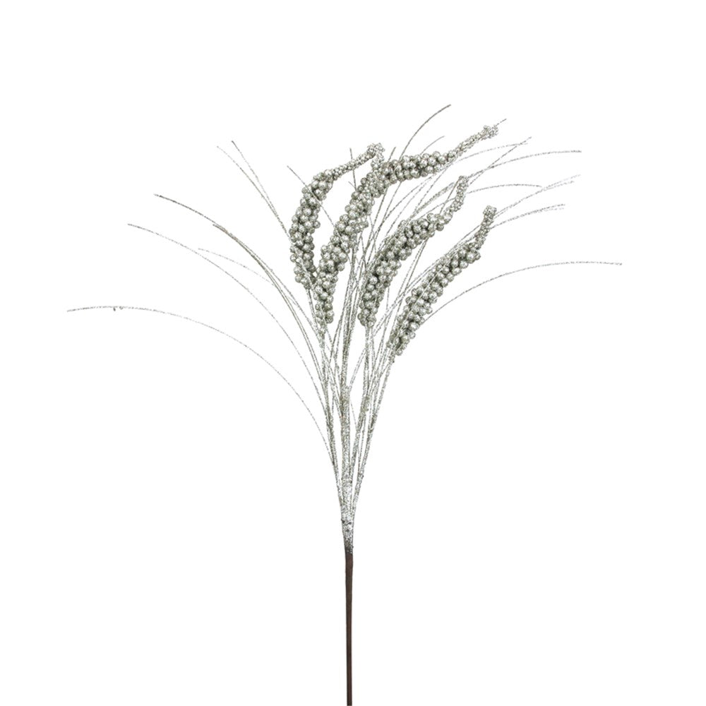 57CM PLATINUM GLITTER AMARANTHUS DROP