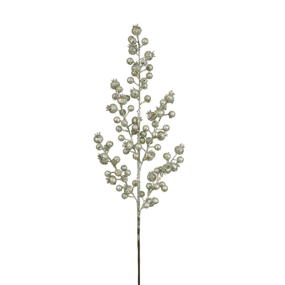 75CM PLATINUM BERRY STEM