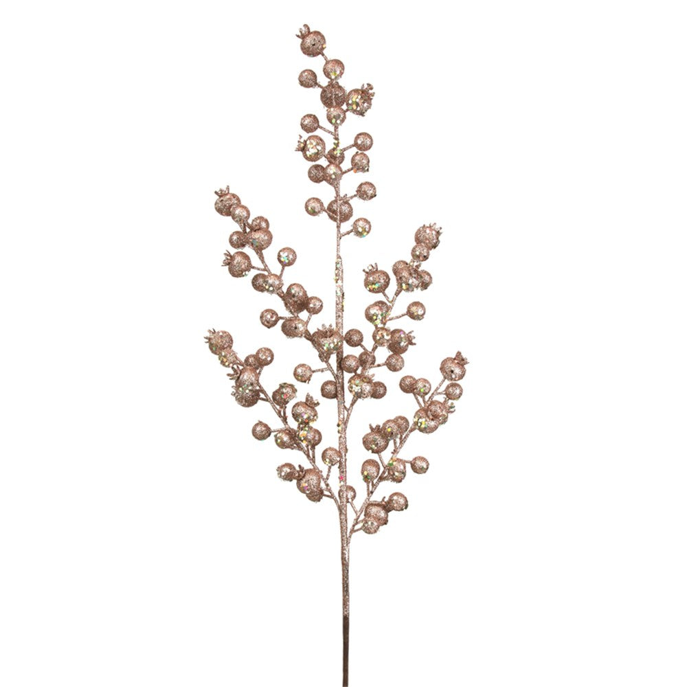 75CM ROSE GOLD BERRY STEM