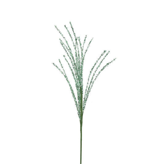 73CM SAGE GREEN GLITTER STEM
