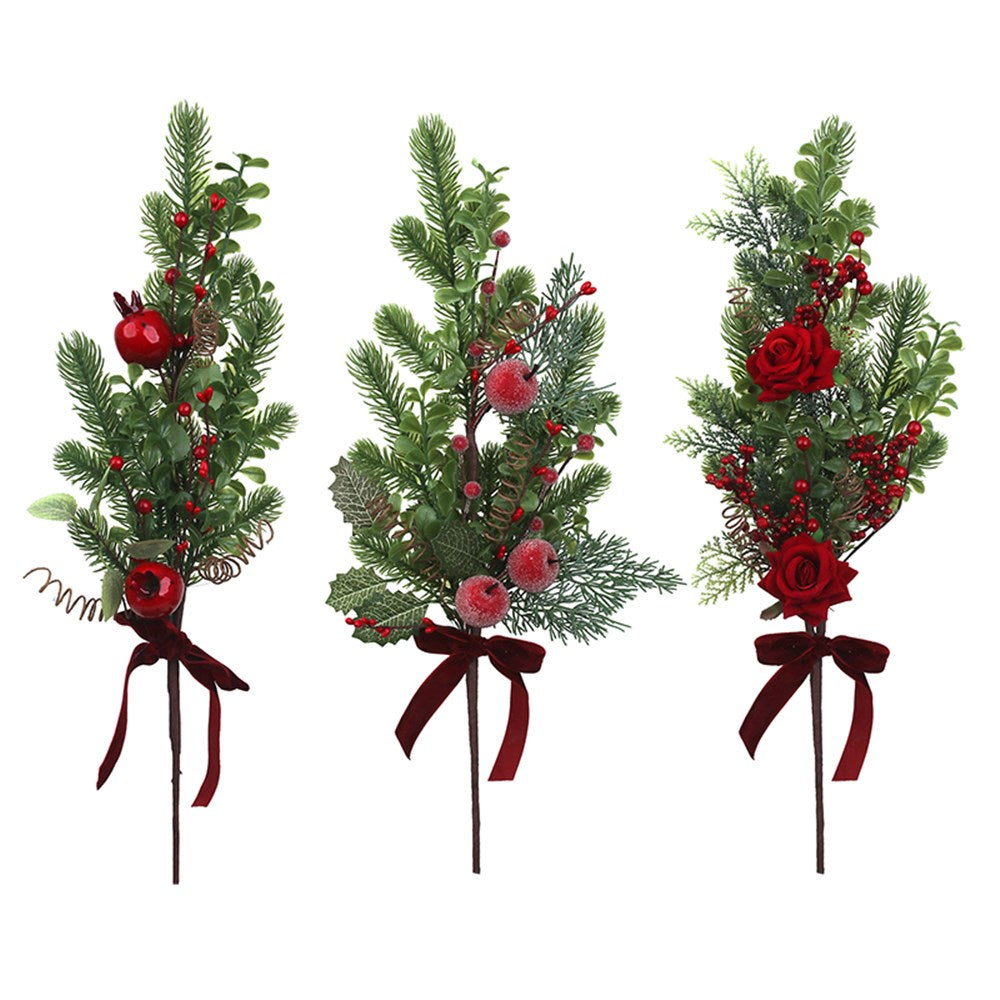 3A 61CM BERRY & PINE CHRISTMAS PICK