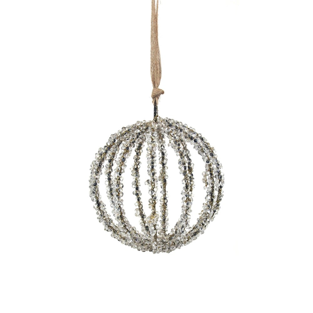 12CM FROSTED HANGING TREE ORNAMENT
