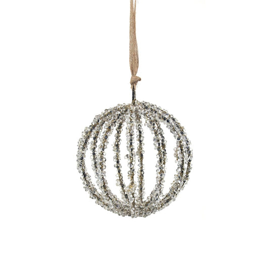 12CM FROSTED HANGING TREE ORNAMENT