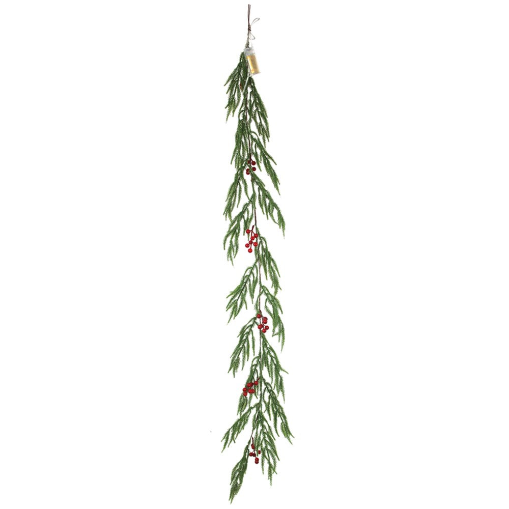 150CM PINE GARLAND W/LED B/O