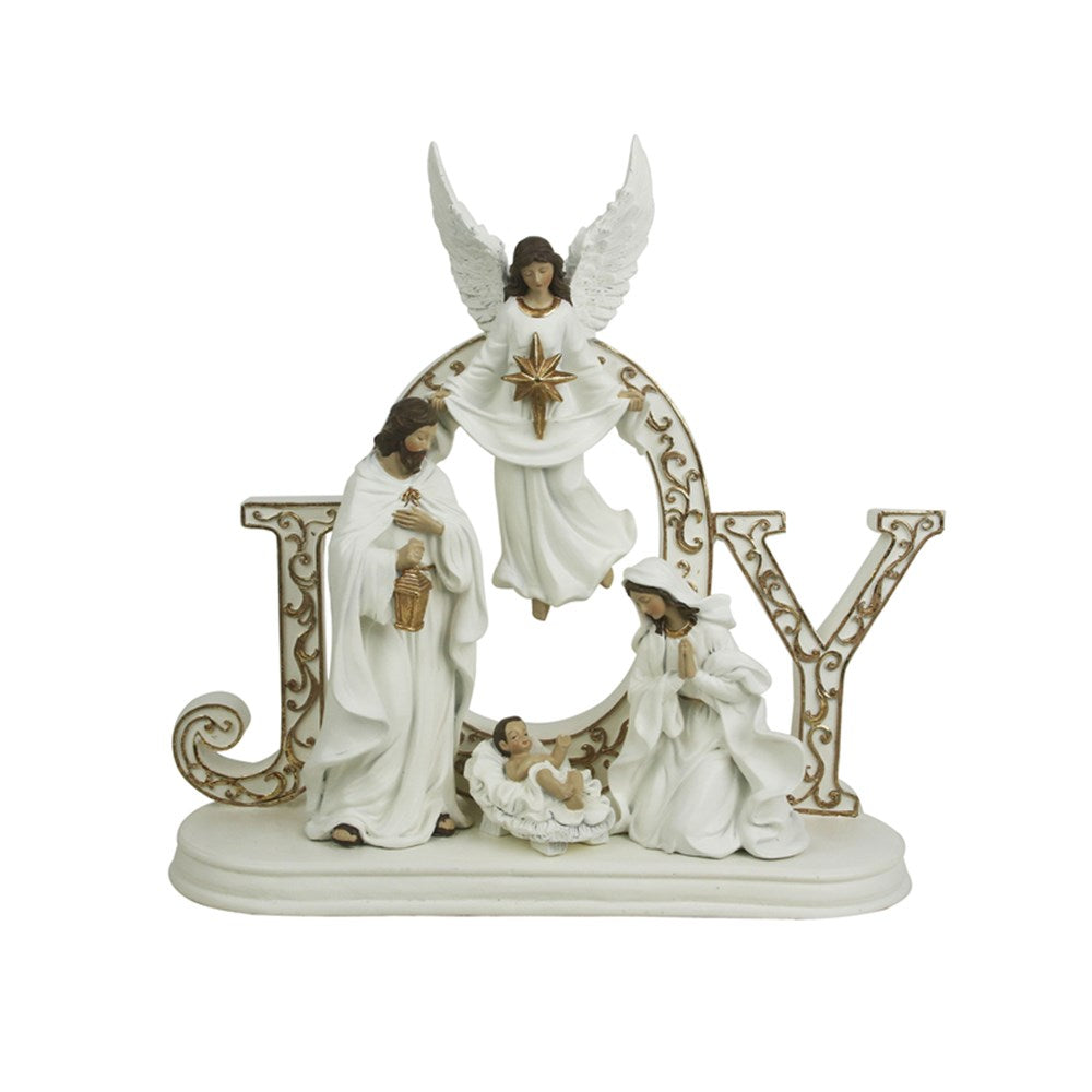 42X14.5X40CM POLYRESIN JOY HOLY FAMILY