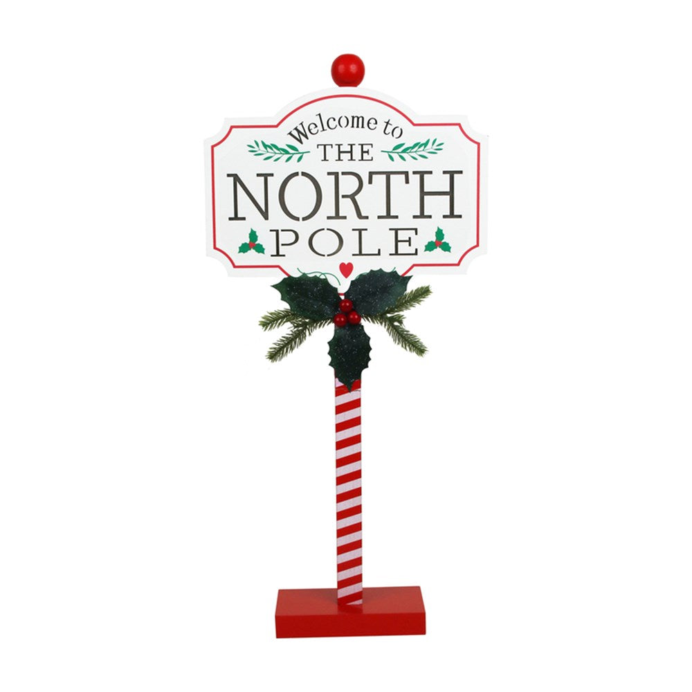60.5CM NORTH POLE SIGN