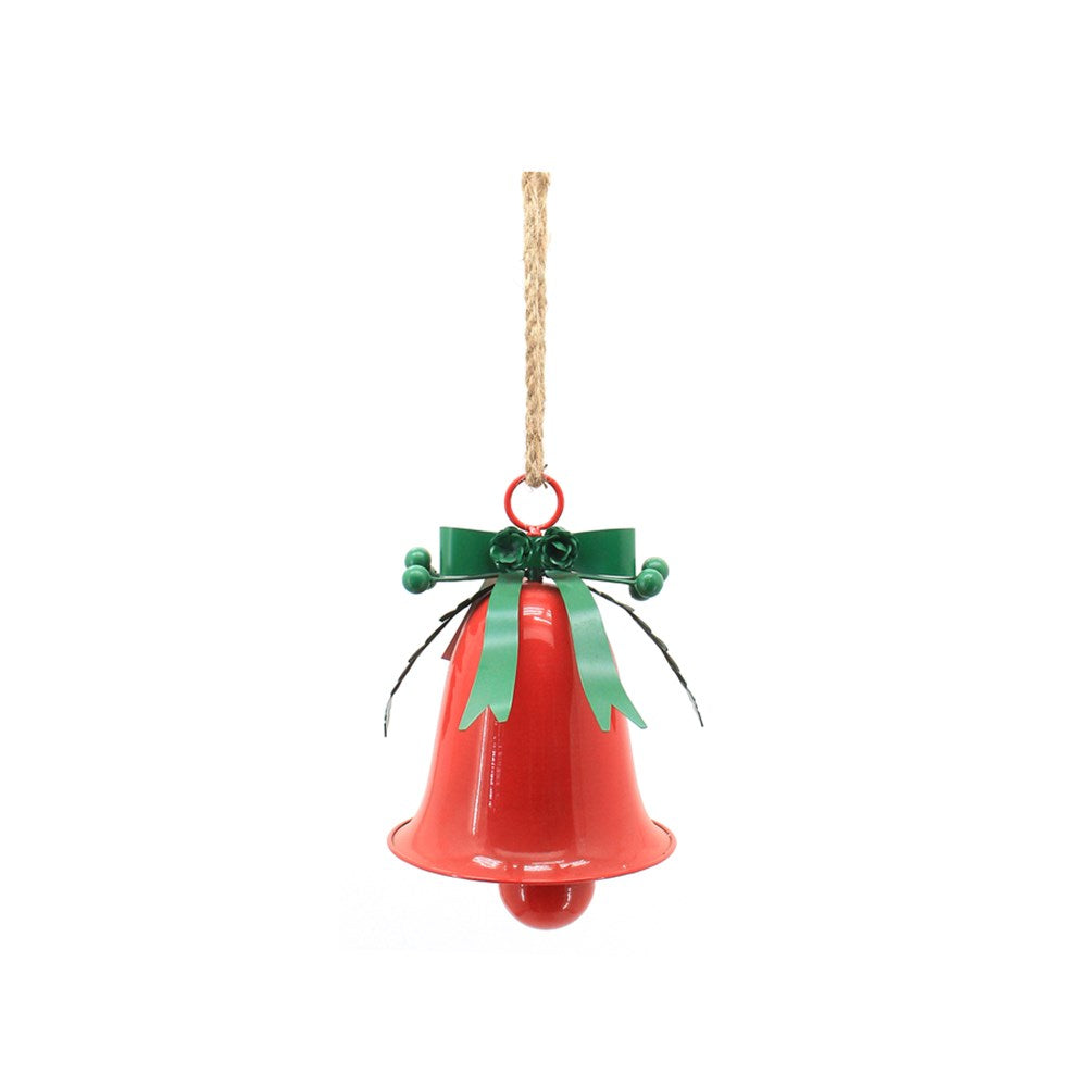 25.5X20.5X26.5CM RED METAL BELL