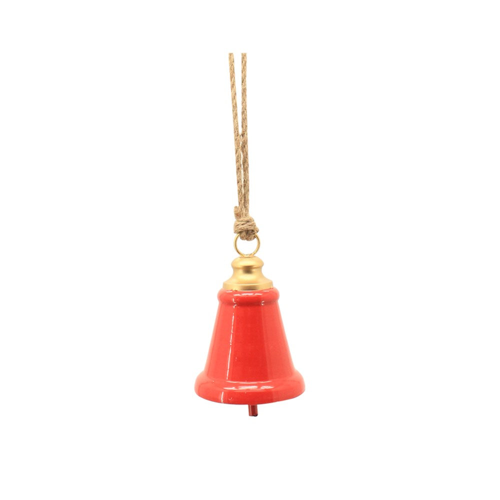 12X17.5CM RED METAL BELL