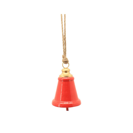 12X17.5CM RED METAL BELL
