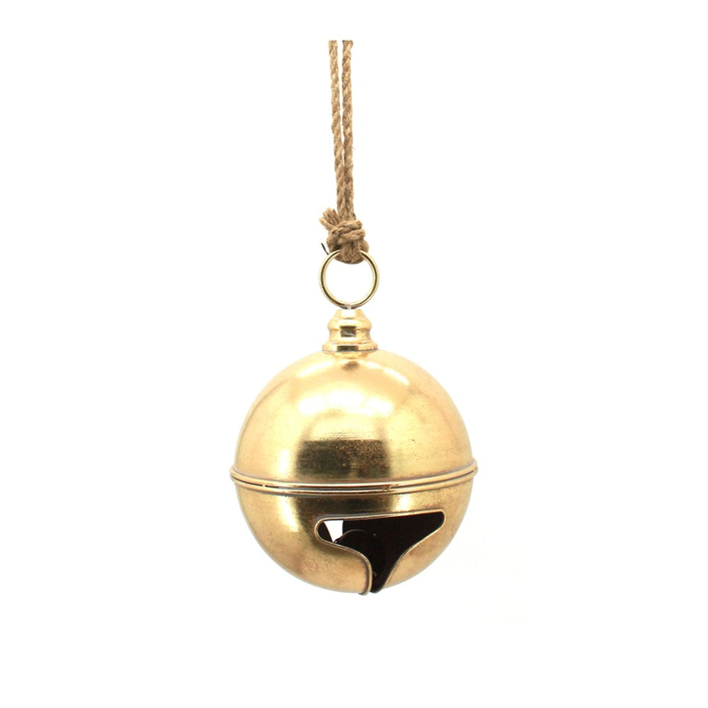 24.5CM ANTIQUE GOLD METAL BELL