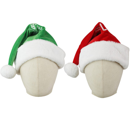 2A SANTA HATS W/EMBROIDERY