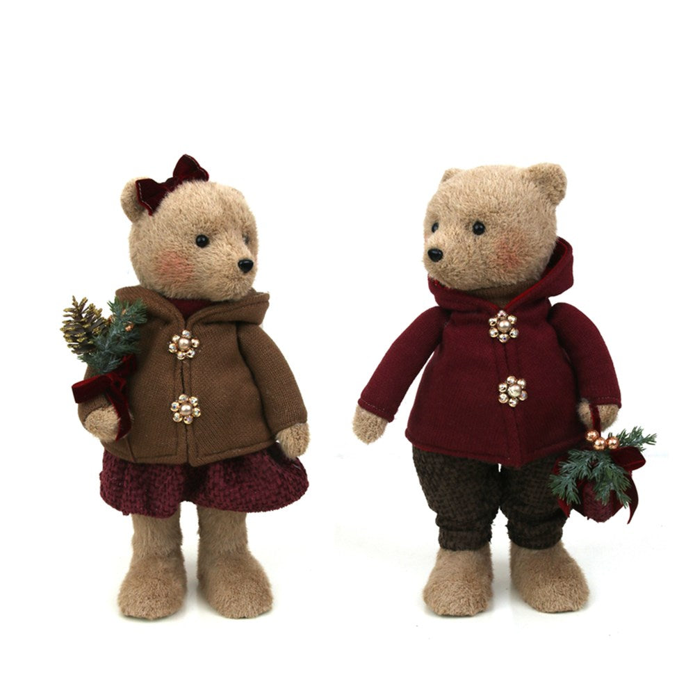 2A 38CM MR & MRS TEDDY BEAR