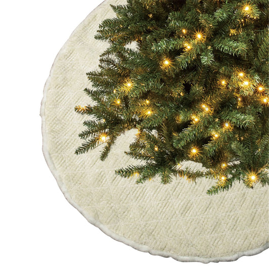 120CM LUXE CHAMPAGNE TREE SKIRT