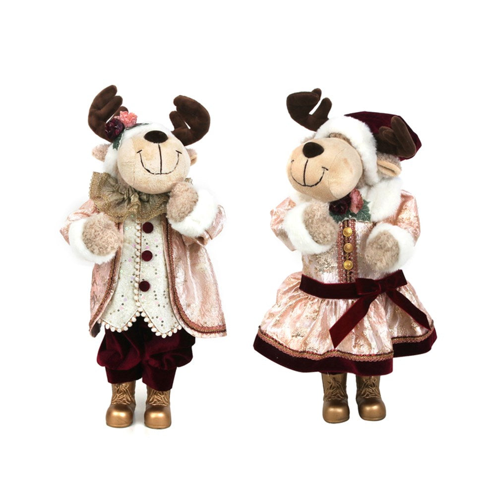 55CM MR & MRS REINDEER