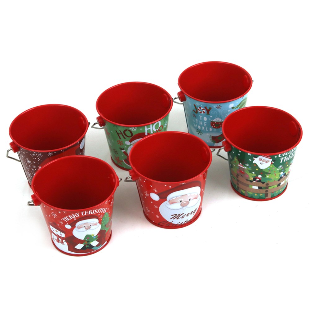 6A 8.2X6CM METAL CHRISTMAS BUCKETS