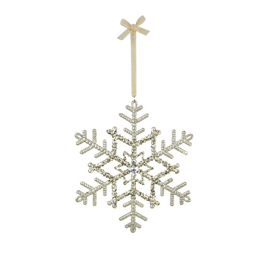 19.8CM CHAMPAGNE SNOWFLAKE