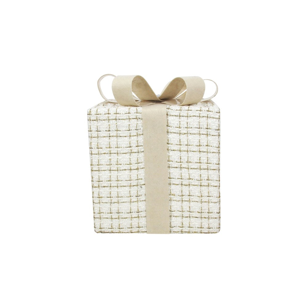IVORY TWEED GIFT BOX 25X25X30CM