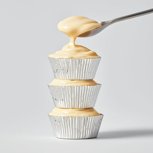 Standard SILVER Foil Baking Cups (50 pack) - 50mm Base