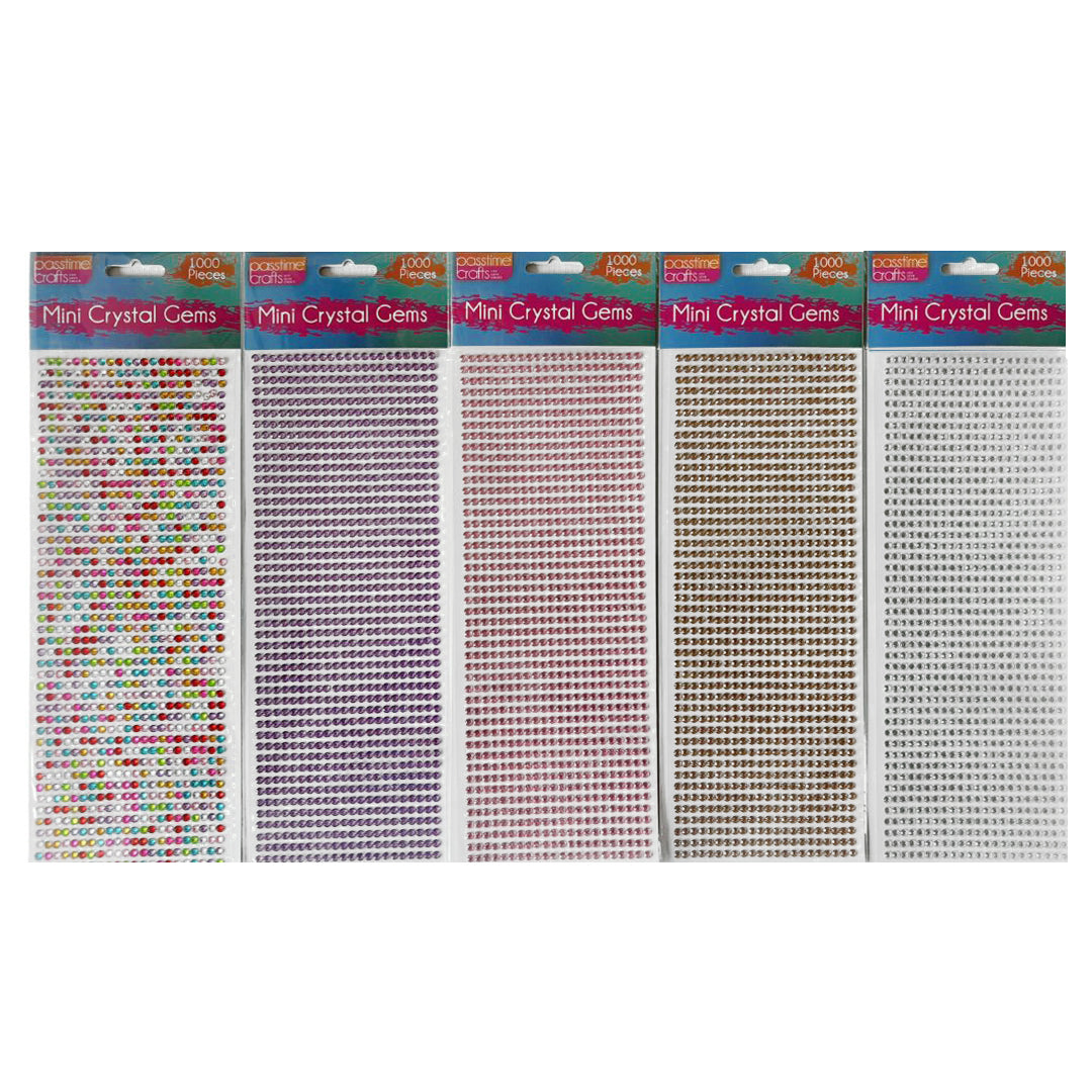 Mega Adhesive Crystals 1000 Piece