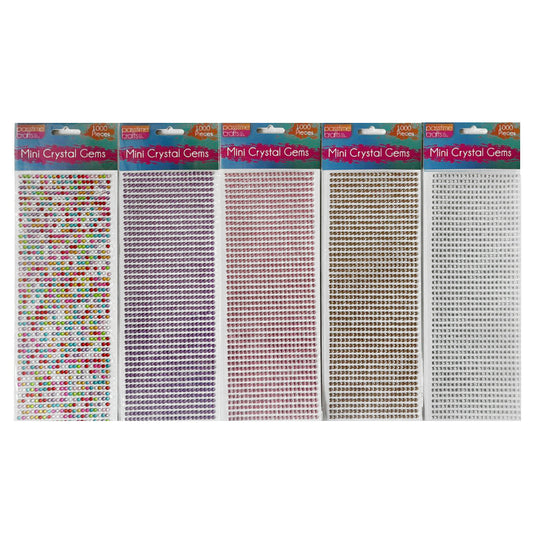 Mega Adhesive Crystals 1000 Piece