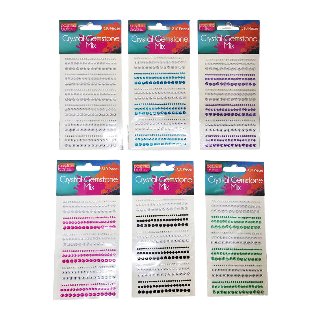 Multisized Adhesive Crystals