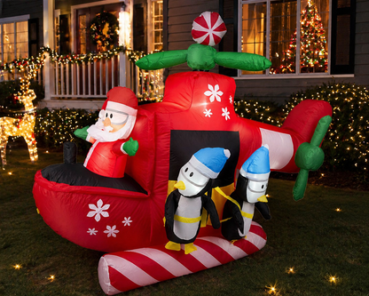 Inflatable Santa Helicopter 2.4m