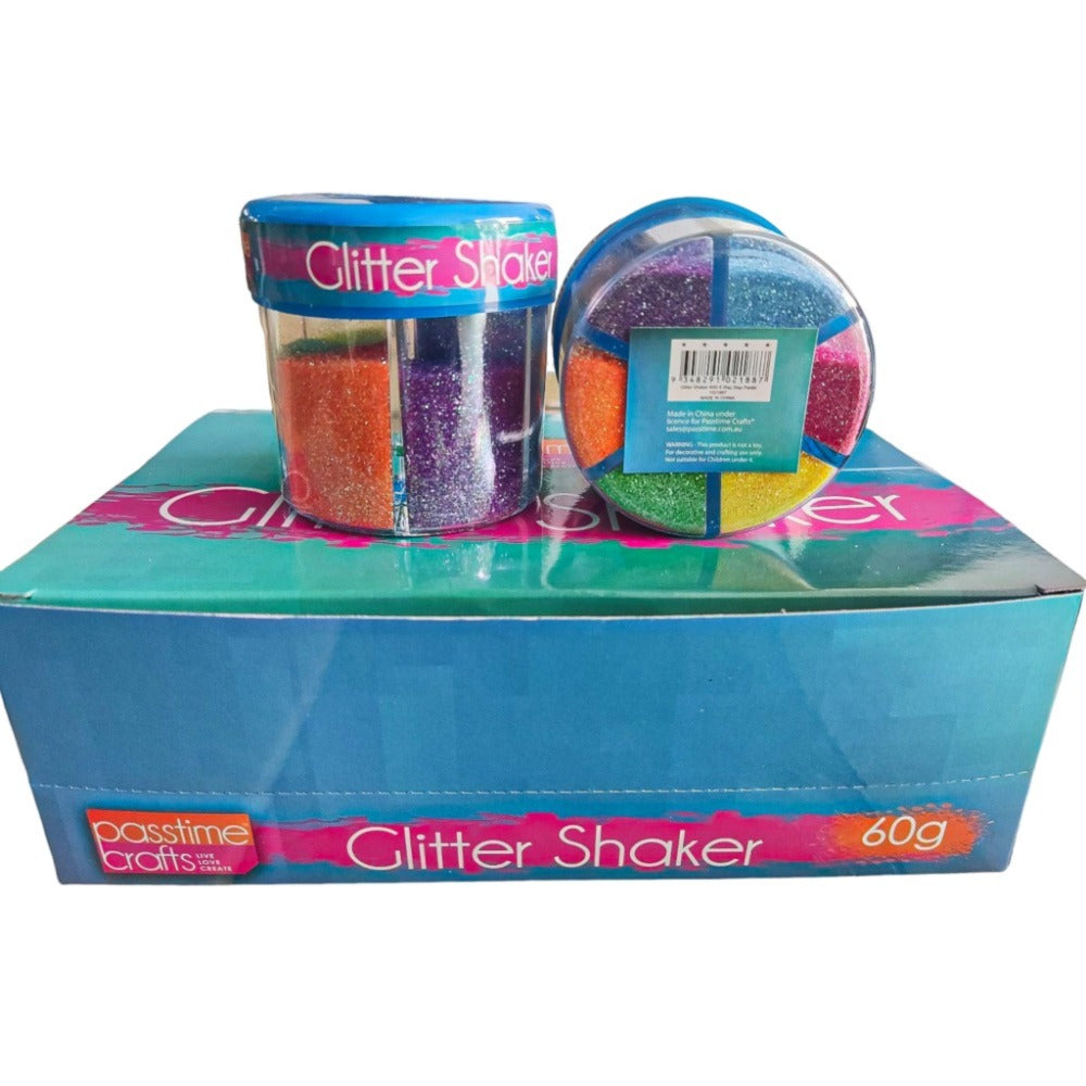Pastel Glitter Shaker 6 Colour 60g