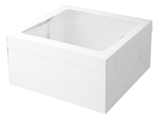 Mondo White Cake Box 6in Tall Square 14in x 14in