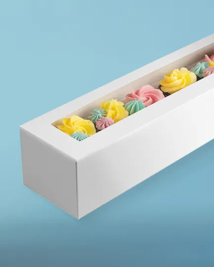 MONDO CUPCAKE BOX- LONG 12 CUP