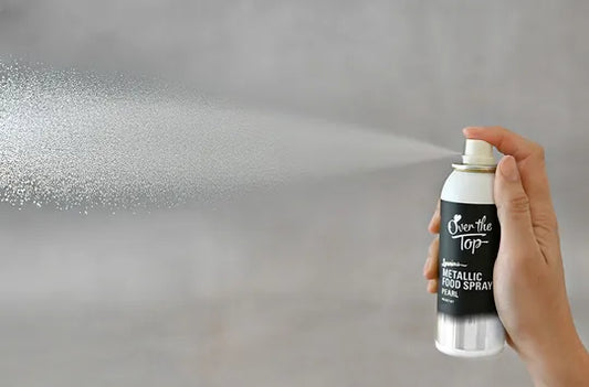OTT METALLIC FOOD SPRAY PEARL WHITE 48GM