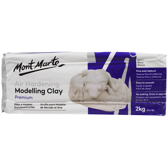 Air Hardening Modelling Clay 2kg - White
