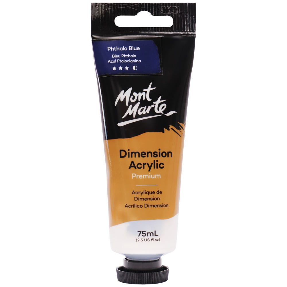 Dimension Acrylic Premium 75ml Tube - Phthalo Blue