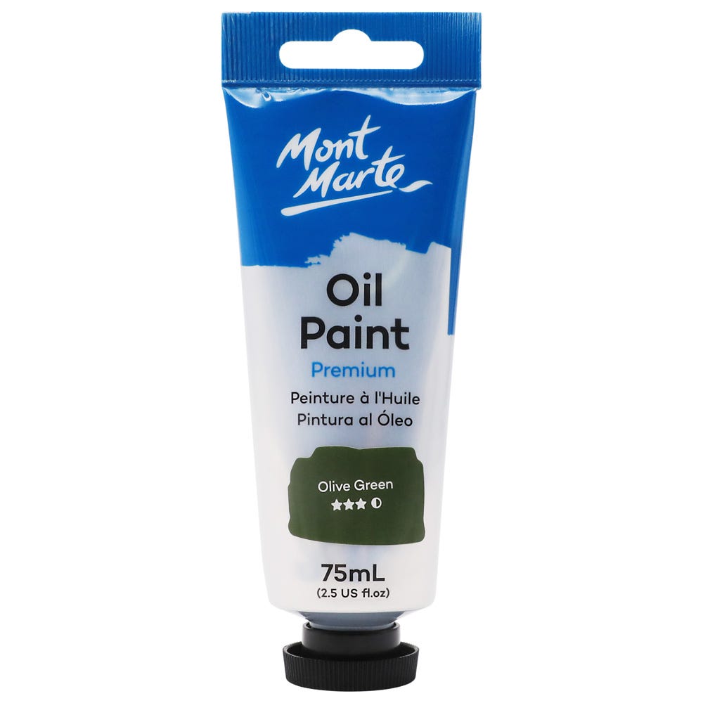 Oil Paint Premium 75ml Tube - Olive Green