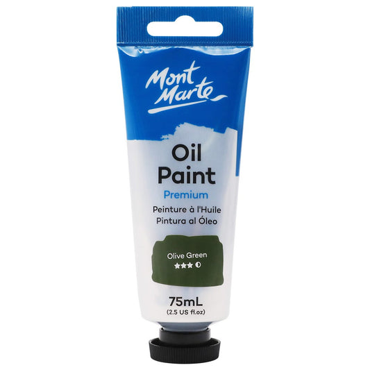 Oil Paint Premium 75ml Tube - Olive Green