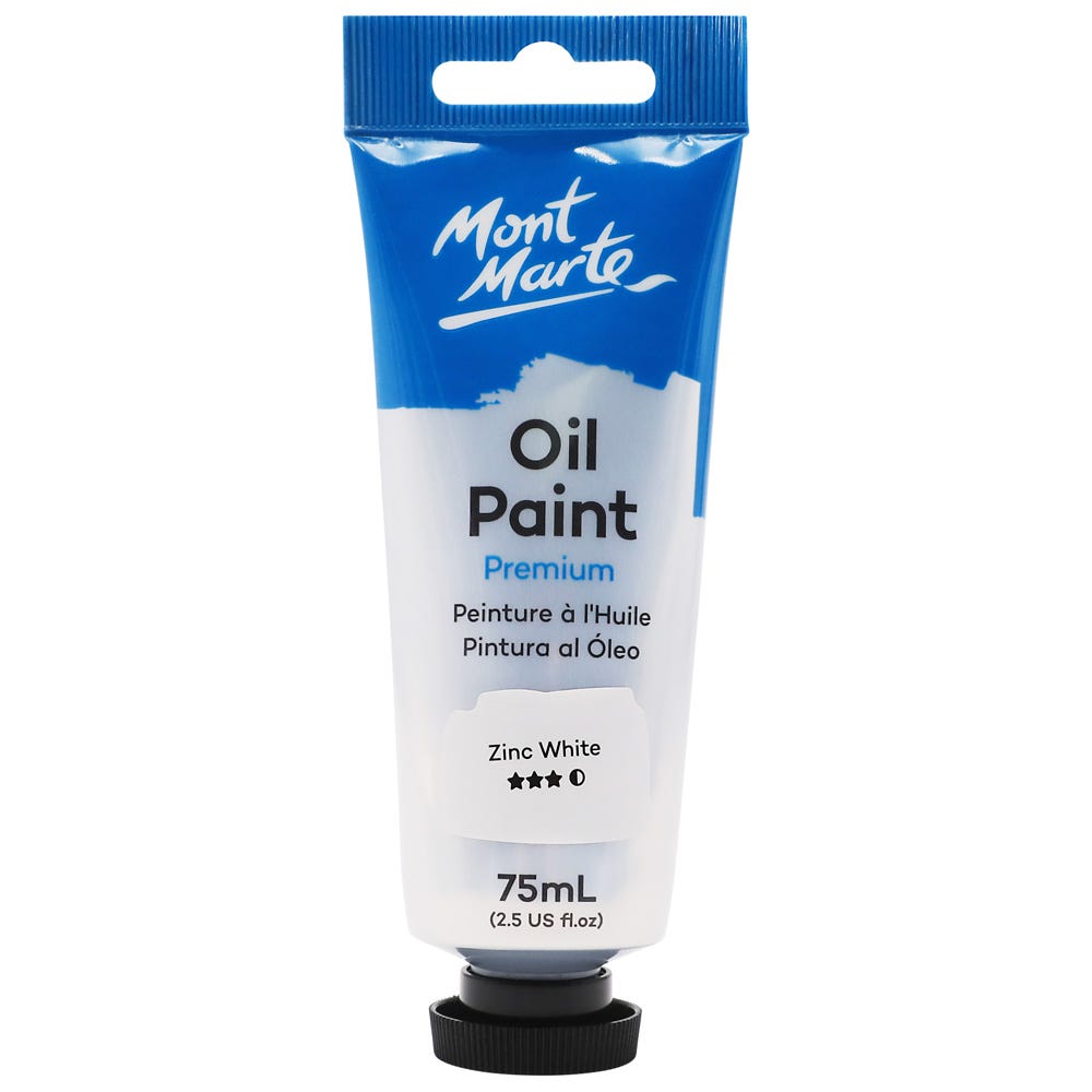 Oil Paint Premium 75ml Tube - Zinc White