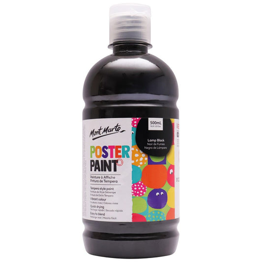 Poster Paint 500ml - Lamp Black