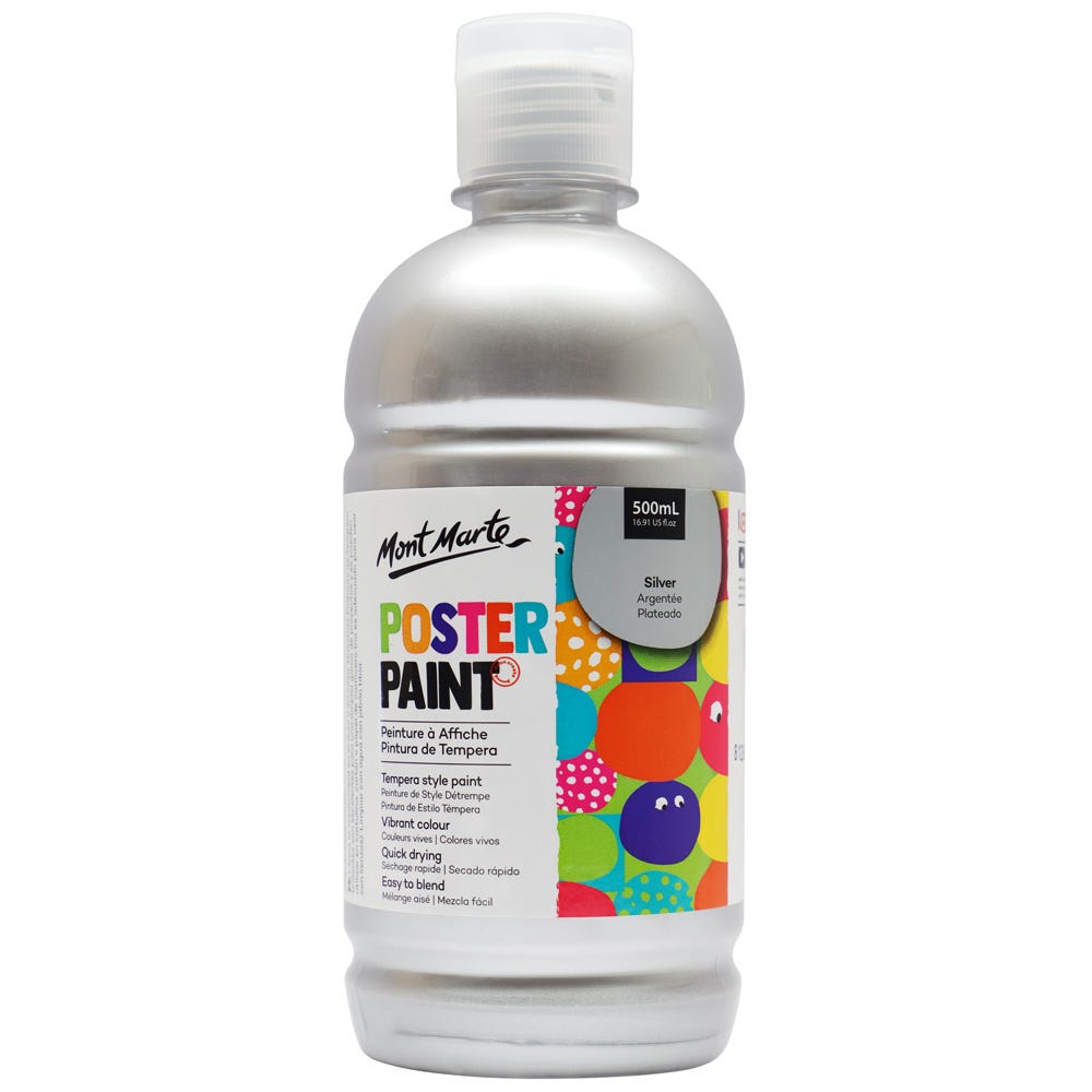 Poster Paint 500ml - Silver