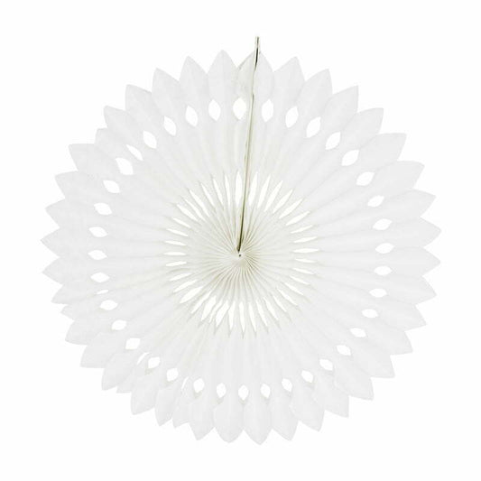 40cm white paper fan